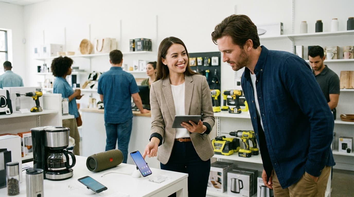 Asesor de Credifer acompañando a un comercio